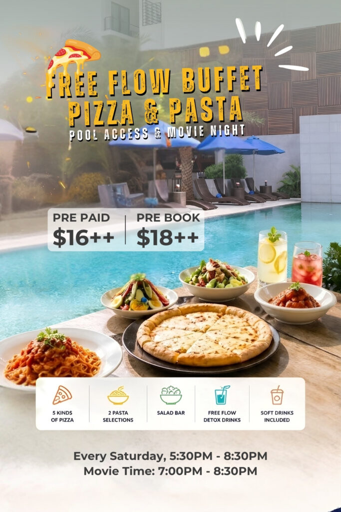 Make your Saturdays extra special with pizza, pasta, and poolside fun!